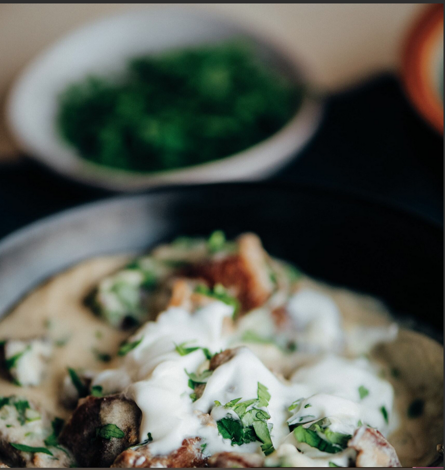 CILANTRO LIME YOGOURT  LAMB STEW